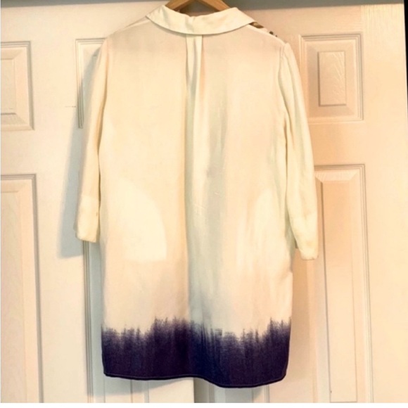 Anthropologie Maeve
Watercolor Printed Tunic Top Bird flowers blouse size MP - Picture 10 of 10